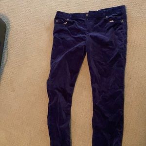 Vineyard vine blue velvet jeans